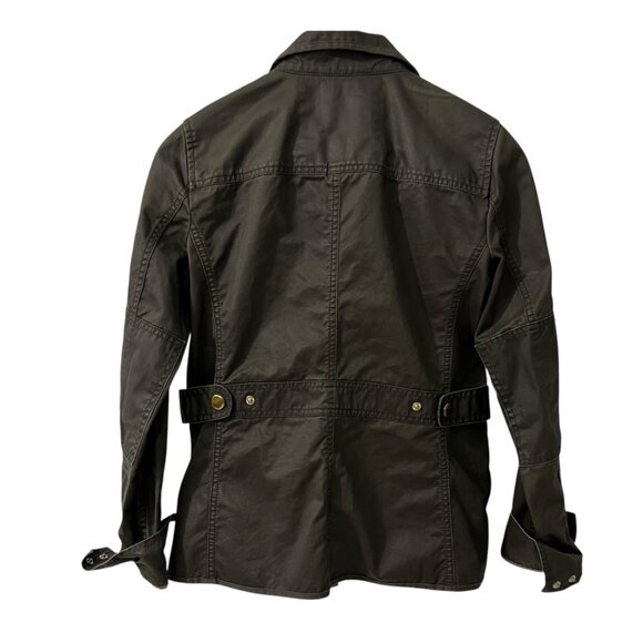 J.Crew Oilcloth Waxed Cotton Preppy Cabin Chic Utility Field Jacket XXS - Picture 3 of 7